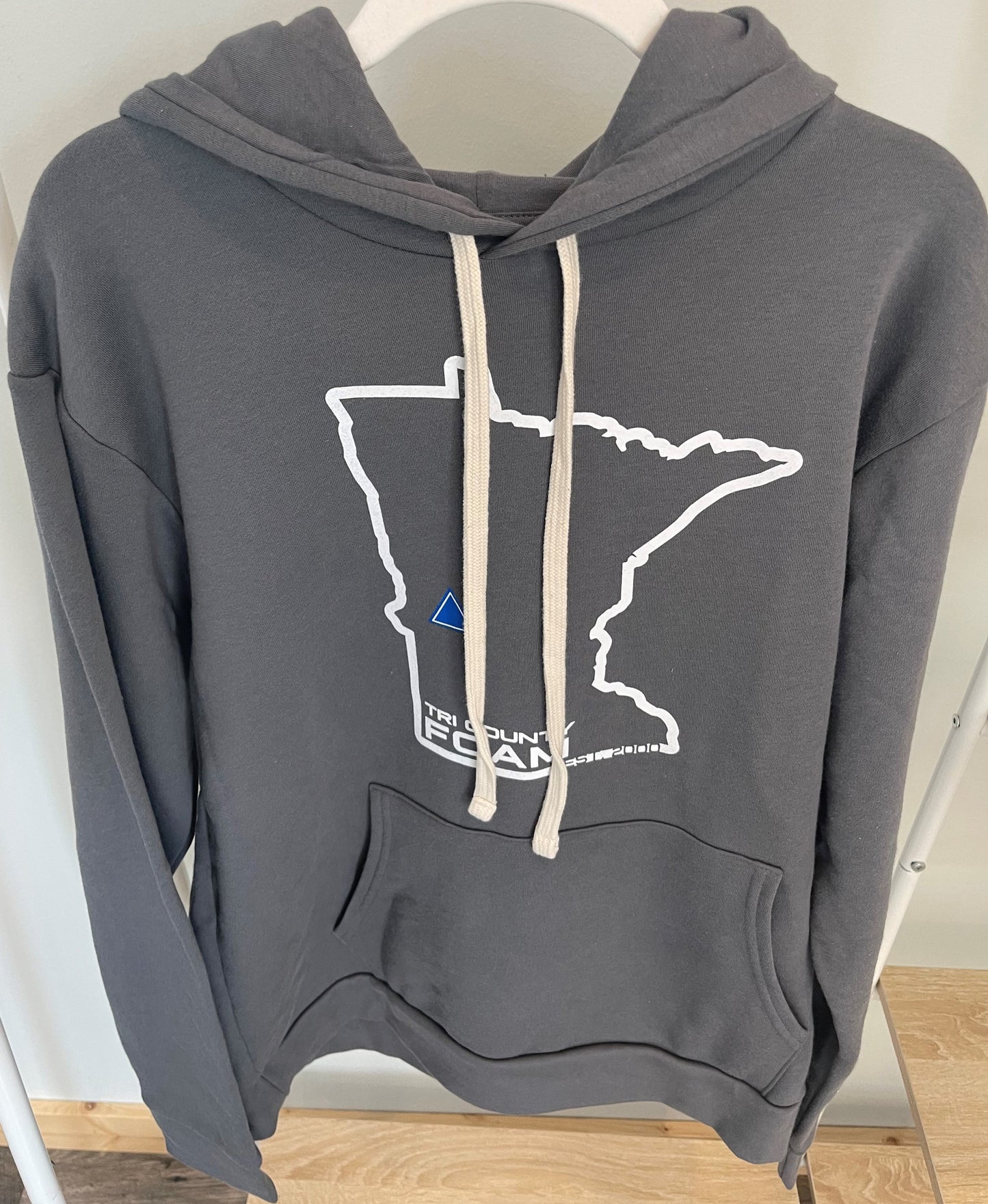 Tri County Foam MN Outline Est. 2000 Hooded Sweatshirt