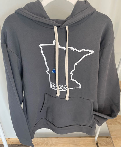 Tri County Foam MN Outline Est. 2000 Hooded Sweatshirt